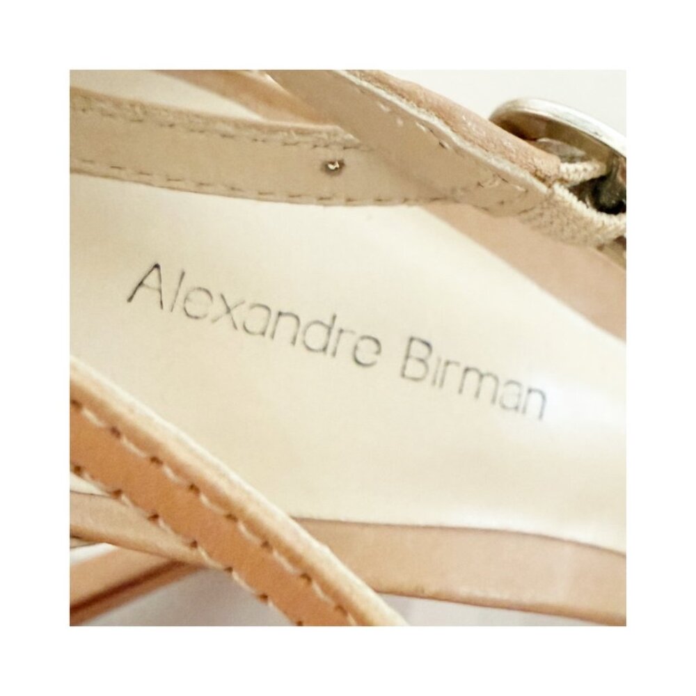 Alexandre Birman Leather T-Strap Pumps Women's Size: 8.5 - Picture 10 of 12